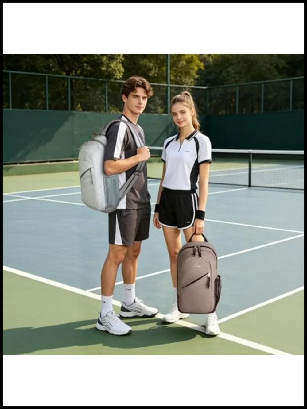 Pickleball Sling Bag Convertible Crossbody Backpack Fits 4 Paddles Ultra-Light